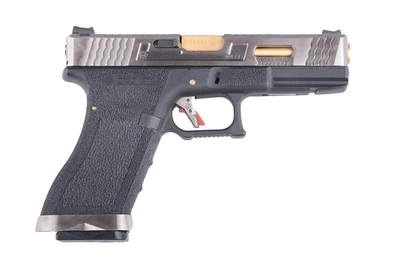 Пістолет Glock 17 Force Metal Blk-Silver-Gold GBB [WE]