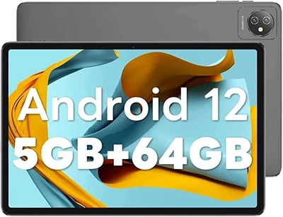 Планшет Blackview Tab 7 Android 12 Tablet (2023), 10 Inch Tablets Tab 7 WiFi 5GB RAM 64GB ROM (1TB TF), 6580mAh Battery 1280x800 HD+ IPS Touchscreen, Google GMS Certified/5MP Wi-Fi Bluetooth Type: C Gaming Tablet - Grey