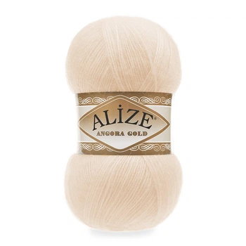 Турецкая пряжа для вязания Alize Angora Gold (ангора голд) 681 ярко - персиковый