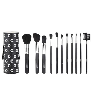 Набор для макияжа Sibel Cosmetic Brushes Black Swan черный 11 шт (5412058204906)