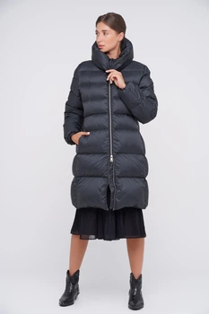 Пальто женское пуховое Billeoni WСW04 48 Черный PIRATE BLACK