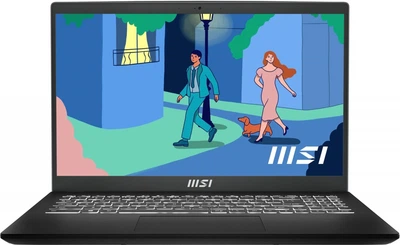 Ноутбук MSI Modern 15 B11M-029XRO 15.6" Full HD, Intel Core i5-1155G7 до 4.5 GHz, 8GB, SSD 512GB, Intel Iris Xe Graphics, WIN 11 HOME, чорний