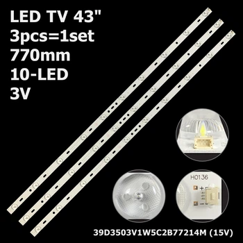 LED підсвітка TV 43" 770mm 10-led 39D3503V1W5C2B77214M MG-39D300601W77217M310 HT-42T 3pcs=1set