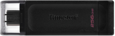 Pendrive Kingston DataTraveller 70 256 GB USB typu C. czarny (DT70/256 GB)