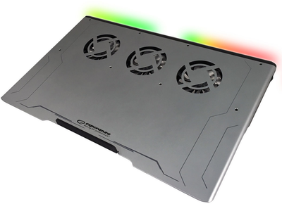 Охолоджувальна підставка для ноутбука Esperanza (EGC108) Boreas Grey/RGB