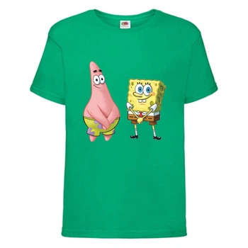 Футболка детская Спанч Боб 7 (Sponge Bob) зеленая 116 см