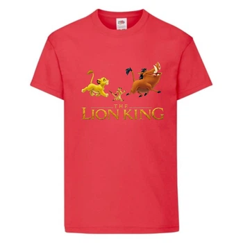Футболка детская Король Лев (Lion King) красная (LK-friends-3-red) 104 см