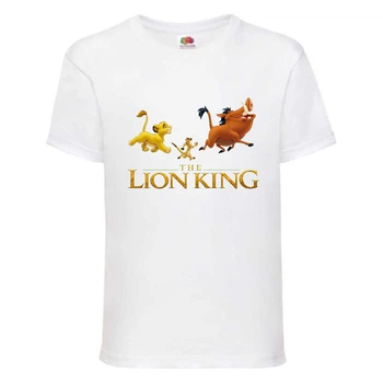Футболка дитяча Король Лев (Lion King) біла (LK-friends-3-white) 140 см