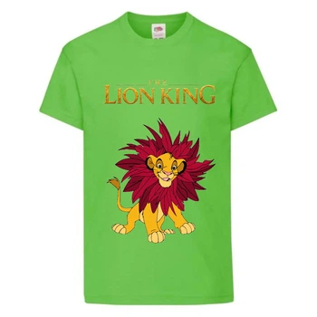 Футболка детская Король Лев (Lion King) светло-зеленая (LK-simba-3-green) 104 см