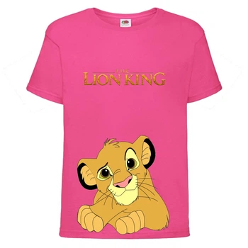 Футболка дитяча Король Лев (Lion King) рожева (LK-simba-4-pink) 164 см