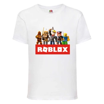 Футболка детская Роблокс (Roblox-02) белая 128 см