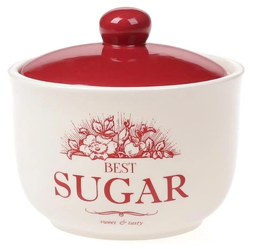 Сахарница керамическая Английский Шиповник SUGAR 400мл (BD-DM059-W)