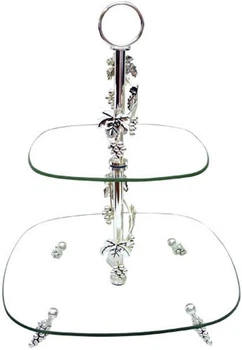 Фруктовниця Grapes 2-х ярусна декоративна 30х20см (ST-37240)