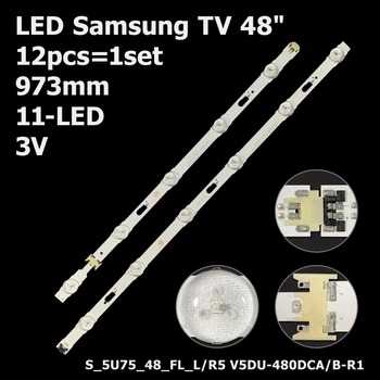 LED підсвітка Samsung TV 48" S_5U75_48_FL_L5 + S_5U75_48_FL_R6 (V5DU-480DCA-R1 + V5DU-480DCB-R1) 12pcs=1set