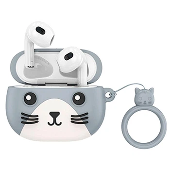 Бездротові навушники дитячі HOCO CAT True wireless stereo headset (BT5.3, 30/300mAh, 4h). Mysterious