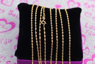 Цепь Xuping Jewelry спираль 45 см 1,5 мм золотистая