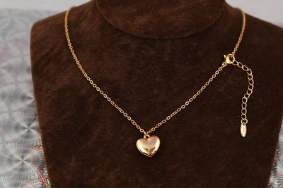 Набір Xuping Jewelry з серцем 45 см домішка 4 см золотистий