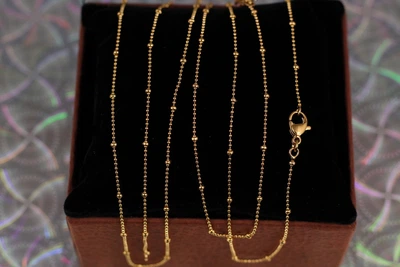 Цепь Xuping Jewelry с мелкими шариками 35 см золотистая