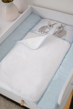 Пеленальный матрасик Baby Veres Summer Bunny blue New 50х70 см 426.5.1