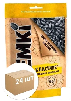 Семена подсолнечника жареные ТМ "Semki" 180г упаковка 24 шт (118722)