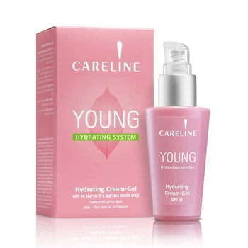 Освіжаючий зволожуючий крем-гель для молодої шкіри SPF15 Young Careline 50 мл (7290010380466)