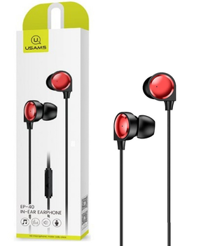 Наушники Usams In-Ear EP40 red