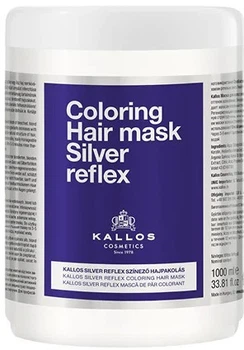 Маска для волосся для блондинок Kallos Coloring Hair Mask Silver Reflex 1 л