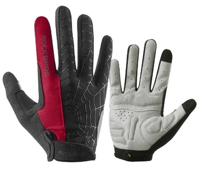 Вело перчатки полный палец RockBros S109-1 Spider паук (620448671) Черно-Красный L
