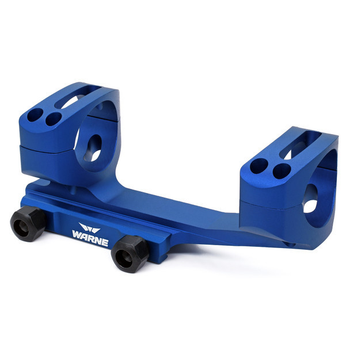 Кріплення-моноблок Warne X-Skeleton Mount d – 30 мм. Ultra High. Weaver/Picatinny. Blue