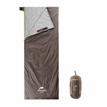 Спальник Naturehike Summer LW180 NH21MSD09 лівий, (15°C), p-p XL, коричневий