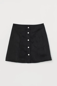Жіноча спідниця трапеція H&M (10231) XS Чорна