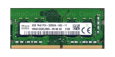 Ноутбучная оперативная память Hynix DDR4 8GB 3200MHz SO-DIMM 1Rx8 PC4-3200AA (HMA81GS6CJR8N-XN)