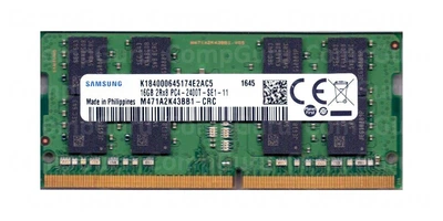 Пам'ять Samsung 16 GB SO-DIMM DDR4 2400 MHz (M471A2K43BB1-CRC