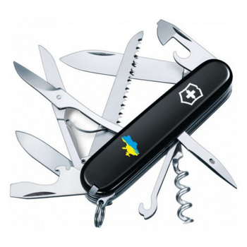 Нож Victorinox Huntsman Ukraine 91мм Карта Украины син-желт. (1049-Vx13713.3_T1166u)