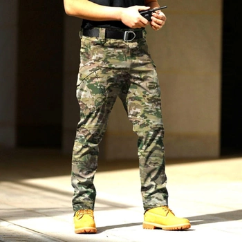 Штаны Карго мужские, тактические Рип-Стоп, военные демисезонные, размер 2ХL, цвет мультикам Код 69-0023
