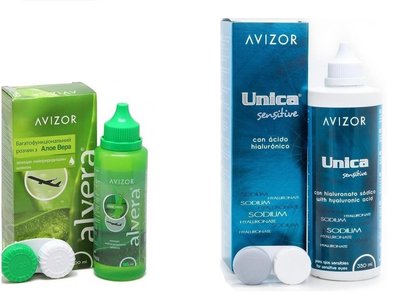 Растворы Avizor Unica Sensitive 350 + Avizor Alvera 60 мл