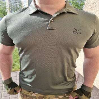 Военная футболка поло Vogel тактическая зеленая ЗСУ размер (L) 50