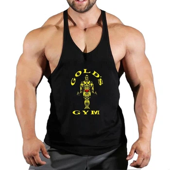 Майка мужская для тренировок Gold's Gym черная M
