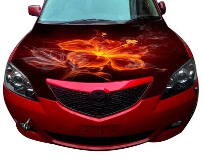 Наклейка на капот ARB 3D TUNING STUDIO Квітка 1500х1200х0.080мм