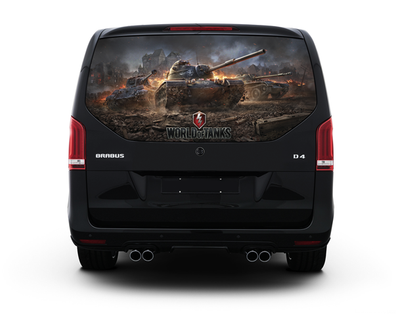 Наклейка на заднее стекло ARB 3D TUNING STUDIO Танки 1480х700х0.18мм