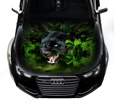 Наклейка на капот ARB 3D TUNING STUDIO Пантера Ауди 1200х1500х0.080мм