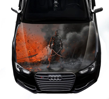 Наклейка на капот ARB 3D TUNING STUDIO Козак Вогонь 1500х1200х0.080мм