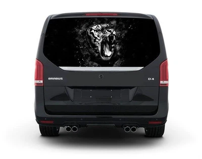 Наклейка на заднее стекло ARB 3D TUNING STUDIO Тигр ЧБ 1480х700х0.18мм