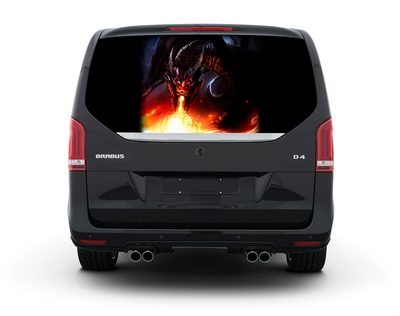Наклейка на заднее стекло ARB 3D TUNING STUDIO Дракон 1480х700х0.18мм