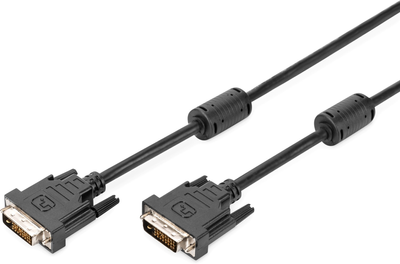 Kabel Digitus DVI-D dual link (AM/AM) 5 m Czarny (AK-320101-050-S)