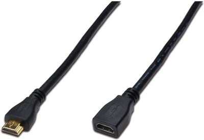 Кабель Digitus HDMI High speed + Ethernet (AM/AF) 3 м Black (AK-330201-030-S)