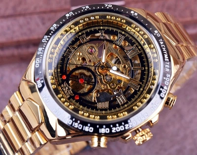 Мужские механические часы Winner Skeleton