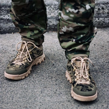 Тактичні літні кросівки мультикам, размер 40 (26,5 см) армійське взуття, кросівки для військових ЗСУ