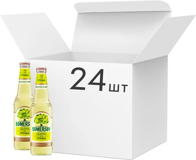 Упаковка сидра Somersby с грушевым соком 4.7% 0.33 л x 24 шт (4820250942563)
