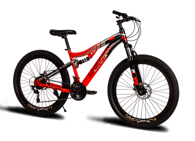 Спортивный велосипед Unicorn - Shark 26 дюймов 18 рама двухподвесный красный